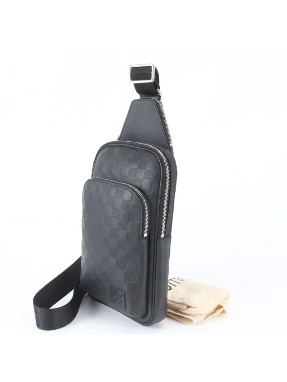 Louis Vuitton Damier Infini Avenue Sling Bag Leather